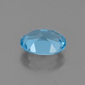 Topaze bleue naturelle coupe ovale, 1,99 ct, VVS