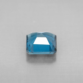 Topaze bleue naturelle taille émeraude, 1,33 ct, VVS-VS