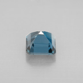 Topaze bleue naturelle taille émeraude, 1,48 ct, VVS-VS