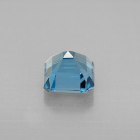 Topaze bleue naturelle taille émeraude, 1,46 ct, VVS-VS