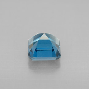 Topaze bleue naturelle taille émeraude, 1,62 ct, VVS-VS