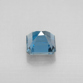 Topaze bleue naturelle taille émeraude, 1,52 ct, VVS-VS