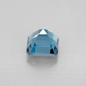 Topaze bleue naturelle taille émeraude, 1,52 ct, VVS-VS