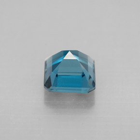 Topaze bleue naturelle taille émeraude, 1,52 ct, VVS-VS