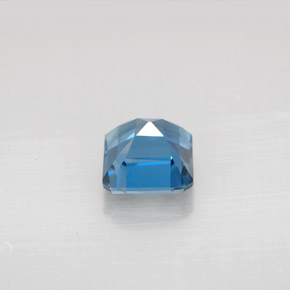 Topaze bleue naturelle taille émeraude, 1,52 ct, VVS-VS