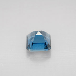 Topaze bleue naturelle taille émeraude, 1,67 ct, VVS-VS