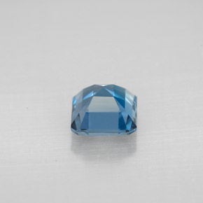 Topaze bleue naturelle taille émeraude, 1,41 ct, VVS-VS