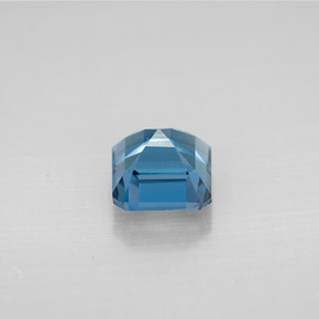 Topaze bleue naturelle taille émeraude, 1,56 ct, VVS-VS