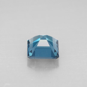 Topaze bleue naturelle taille émeraude, 1,31 ct, VVS-VS