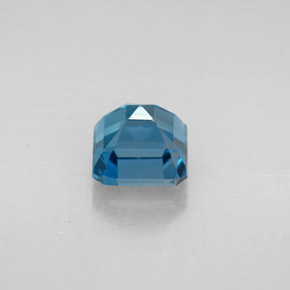 Topaze bleue naturelle taille émeraude, 1,61 ct, VVS-VS