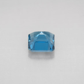 Topaze bleue naturelle taille émeraude, 1,37 ct, VVS-VS