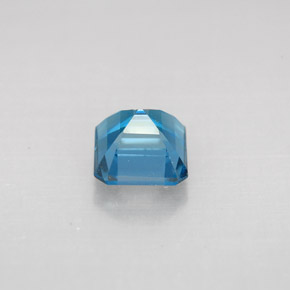 Topaze bleue naturelle taille émeraude, 1,48 ct, VVS-VS
