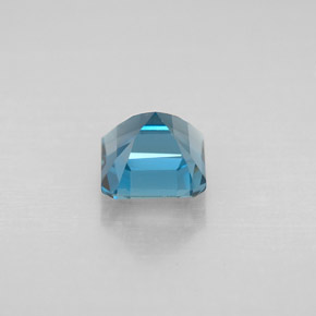 Topaze bleue naturelle taille émeraude, 1,52 ct, VVS-VS