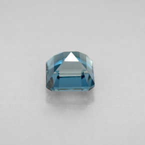 Topaze bleue naturelle taille émeraude, 1,54 ct, VVS-VS