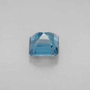 Topaze bleue naturelle taille émeraude, 1,57 ct, VVS-VS