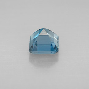 Topaze bleue naturelle taille émeraude, 1,57 ct, VVS-VS