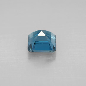 Topaze bleue naturelle taille émeraude, 1,50 ct, VVS-VS