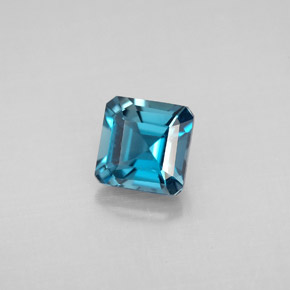 Topaze bleue naturelle taille émeraude, 1,46 ct, VVS-VS
