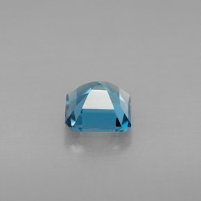 Topaze bleue naturelle taille émeraude, 1,34 ct, VVS-VS
