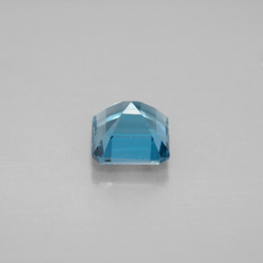 Topaze bleue naturelle taille émeraude, 1,38 ct, VVS-VS