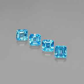 Achetez naturel ct bleue topaze gems, taille émeraude, en provenance brésil chez gemselect. en stock, livraison internationale!