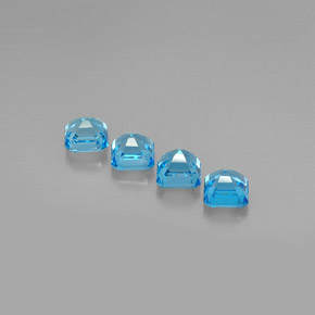Achetez naturel ct bleue topaze gems, taille émeraude, en provenance brésil chez gemselect. en stock, livraison internationale!