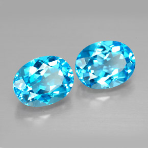 Achetez naturel ct bleue topaze gems, coupe ovale, en provenance brésil chez gemselect. en stock, livraison internationale!