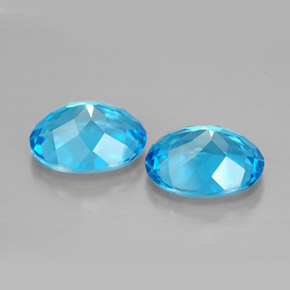 Achetez naturel ct bleue topaze gems, coupe ovale, en provenance brésil chez gemselect. en stock, livraison internationale!