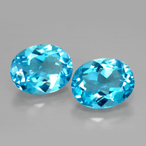 Achetez naturel ct bleue topaze gems, coupe ovale, en provenance brésil chez gemselect. en stock, livraison internationale!