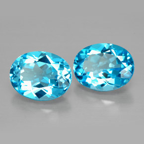 Achetez naturel ct bleue topaze gems, coupe ovale, en provenance brésil chez gemselect. en stock, livraison internationale!