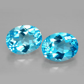 Achetez naturel ct bleue topaze gems, coupe ovale, en provenance brésil chez gemselect. en stock, livraison internationale!