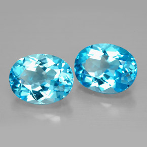 Achetez naturel ct bleue topaze gems, coupe ovale, en provenance brésil chez gemselect. en stock, livraison internationale!