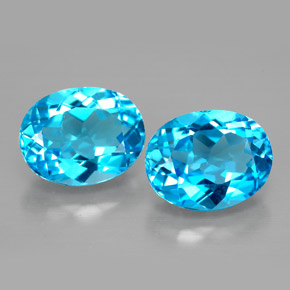 Achetez naturel ct bleue topaze gems, coupe ovale, en provenance brésil chez gemselect. en stock, livraison internationale!