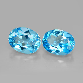 Achetez naturel ct bleue topaze gems, coupe ovale, en provenance brésil chez gemselect. en stock, livraison internationale!