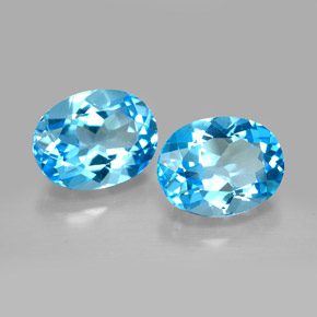 Achetez naturel ct bleue topaze gems, coupe ovale, en provenance brésil chez gemselect. en stock, livraison internationale!