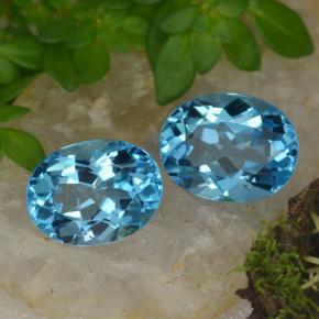 Achetez naturel 4,71ct bleue topaze gems, coupe ovale, en provenance brésil chez gemselect. en stock, livraison internationale!