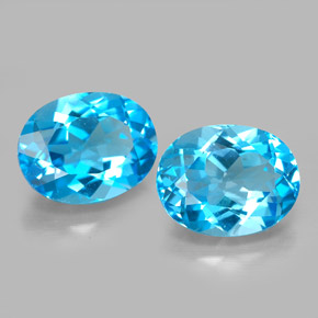 Achetez naturel ct bleue topaze gems, coupe ovale, en provenance brésil chez gemselect. en stock, livraison internationale!