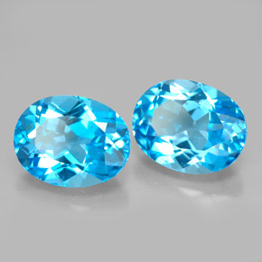 Achetez naturel ct bleue topaze gems, coupe ovale, en provenance brésil chez gemselect. en stock, livraison internationale!