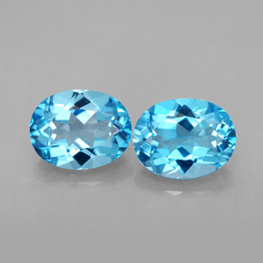 Achetez naturel ct bleue topaze gems, coupe ovale, en provenance brésil chez gemselect. en stock, livraison internationale!