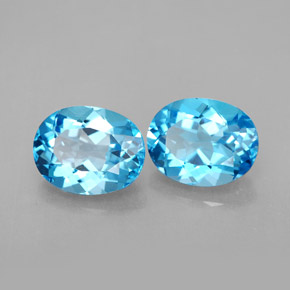 Achetez naturel ct bleue topaze gems, coupe ovale, en provenance brésil chez gemselect. en stock, livraison internationale!