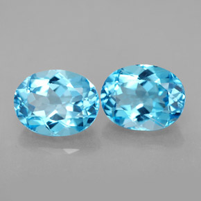 Achetez naturel ct bleue topaze gems, coupe ovale, en provenance brésil chez gemselect. en stock, livraison internationale!