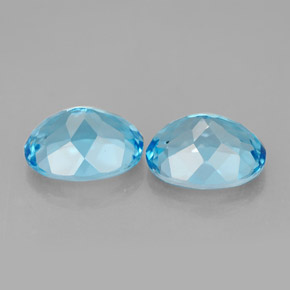 Achetez naturel ct bleue topaze gems, coupe ovale, en provenance brésil chez gemselect. en stock, livraison internationale!