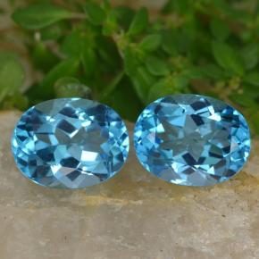 Achetez naturel 5,02ct bleue topaze gems, coupe ovale, en provenance brésil chez gemselect. en stock, livraison internationale!