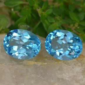 Achetez naturel 5,02ct bleue topaze gems, coupe ovale, en provenance brésil chez gemselect. en stock, livraison internationale!