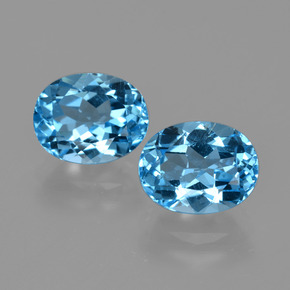 Achetez naturel ct bleue topaze gems, coupe ovale, en provenance brésil chez gemselect. en stock, livraison internationale!