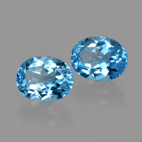 Achetez naturel ct bleue topaze gems, coupe ovale, en provenance brésil chez gemselect. en stock, livraison internationale!