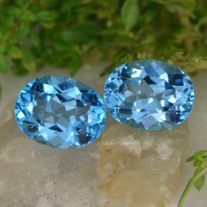 Achetez naturel 5,43ct bleue topaze gems, coupe ovale, en provenance brésil chez gemselect. en stock, livraison internationale!