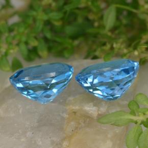 Achetez naturel 5,43ct bleue topaze gems, coupe ovale, en provenance brésil chez gemselect. en stock, livraison internationale!
