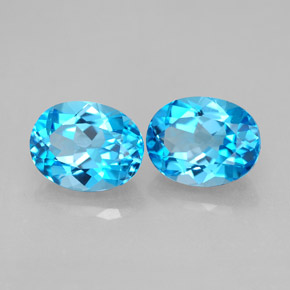 Achetez naturel ct bleue topaze gems, coupe ovale, en provenance brésil chez gemselect. en stock, livraison internationale!