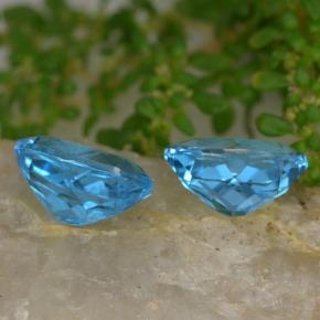 Achetez naturel 4,65ct bleue topaze gems, coupe ovale, en provenance brésil chez gemselect. en stock, livraison internationale!